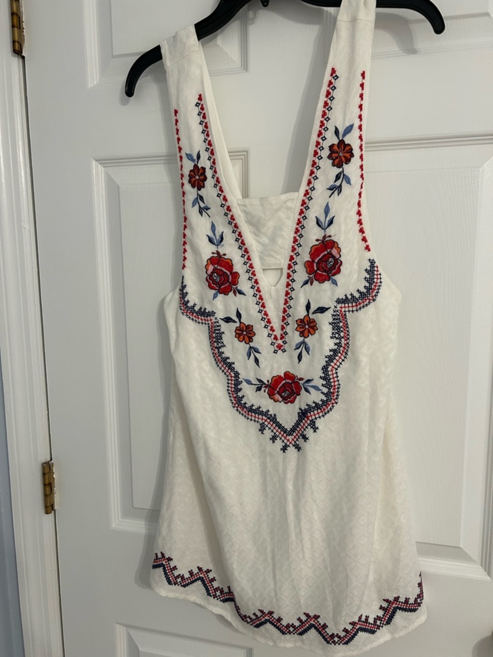 Xhiliration Short Embroidered Sundress